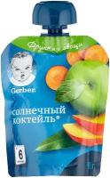 Пюре фруктово-овощное GERBER Солнечный коктейль, с 6 месяцев, 90г