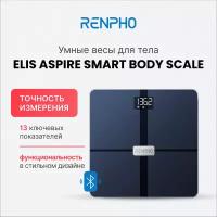 Весы напольные электронные RENPHO Elis Aspire - Smart WiFi Body Scale ES-WBE28 умные с диагностикой 13 показателей, черные