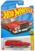 Машинка Hot Wheels коллекционная (оригинал) 70 CHEVELLE SS WAGON красный