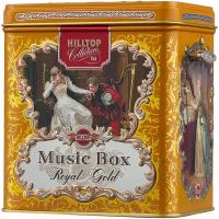 Чай черный Hilltop Music box Королевское золото подарочный набор, 100 г