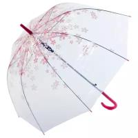 Зонт-трость BRADEX, механика, купол 80 см., прозрачный, для женщин