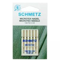 Игла/иглы Schmetz Microtex 130/705 H-M 110/18 особо острые, золотистый, 5 шт