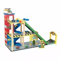 KidKraft Игровой набор Mega Ramp Racing Set: парковка, заправка, автомйка 63267