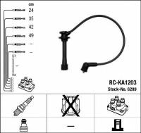 6209 / RC-KA1203 Комплект проводов зажигания KIA Rio/Shuma 1.5 16V 00-05 NGK 6209