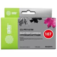 Картридж Cactus CS-PFI107M Пурпурный для Canon IP iPF670/iPF680/iPF685/iPF770/iPF780/iPF785