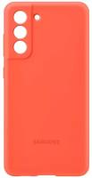 Панель-накладка Samsung Silicone Cover Coral для Galaxy S21 FE