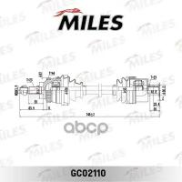 Привод в сборе RENAULT LAGUNA I 1.8-2.0 95-01 прав. +ABS MILES GC02110