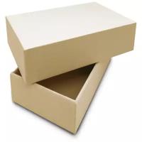 Небольшая подарочная коробочка (коробка), жесткая, крышка-дно, цвет бежевый, 9,2х5,2х2,4 см
