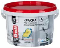 Краска для стен и потолков Dali Professional, акриловая, глубокоматовая, база C, бесцветная, 2,5 л