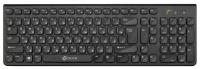 Клавиатура беспроводная для офиса, для компьютера, тонкая клавиатура черная оклик