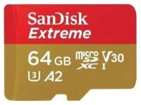 Карта памяти SanDisk Extreme 64GB micro SDXC UHS-I U3 A2 V30 4KUHD