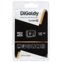 Карта памяти microSD 16 ГБ DiGoldy Class 10 ( DG0016GCSDHC10-W/A-AD )
