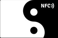 Универсальная nfc визитка в стиле Инь Ян