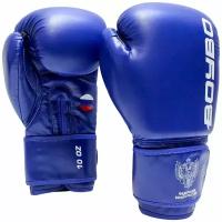 Перчатки боксерские BoyBo TITAN IB-23 (одобрены ФРБ), синий (12 OZ)