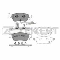 Колодки торм. диск. перед. с датчиком Audi A6/S6 III 04- A8 II 02- VW Phaeton 02- Zekkert BS2928