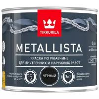 Краска для металла по ржавчине 3в1 Metallista TIKKURILA 0,4 л черная