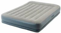 Кровать надувная Intex Pillow Rest Mid-Rise Airbed 152x203x30 см, 220V