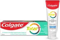 Зубная паста Colgate Total 12 Профессиональная чистка (гель) комплексная антибактериальная, 75 мл