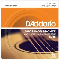 Струны для акустической гитары D'Addario EJ15