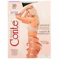 Колготки Conte elegant Active Soft, 20 den, размер 4, черный