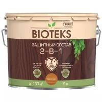 ТЕКС антисептик BIOTEKS 2-в-1, 9 кг, 9 л, махагон