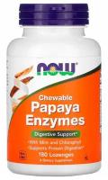 NOW Foods Papaya Enzyme Chewable (180 жеват. пастилок)