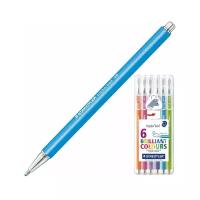 Ручки шариковые STAEDTLER в наборе из 6 шт., ассорти, 