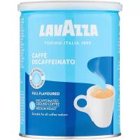 Кофе молотый Lavazza Caffe Decaffeinato жестяная банка, 250 г, банка