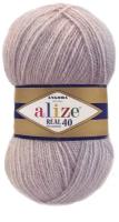 Пряжа Alize Angora Real 40, 40 % шерсть, 60 % акрил, 100 г, 430 м, 1 шт., 365 туманно-сиреневый