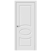 Дверь Браво, Dveri Bravo, Скинни-20 П-23 (Белый), дверь межкомнатная