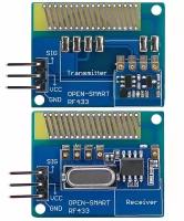 Беспроводной радиочастотный приемопередатчик / трансивер дальнего действия (приемник + передатчик 433МГц) для Arduino / Ардуино (Н)