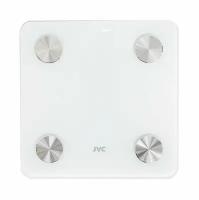 SMART напольные весы JVC управление со смартфона, до 180 кг / Весы диагностические с функцией BMI измерение жира, жидкости, мышечной и костной ткани