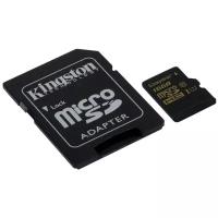 MicroSD 16GB Kingston Class 10 UHS-I U1 R/W 90/45 MB/s +SD адаптер