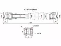 Вал Карданный Rr Toyota Land Cruiser 78 07-16 Sat арт. ST-37110-6A250