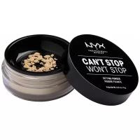 NYX professional makeup пудра Can’t Stop Won’t Stop рассыпчатая Setting Powder LIGHT MEDIUM 02