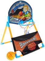 Набор YG Sport баскетбольное кольцо и мяч 10см (установка на столе, полу или крепление на косяк двери), 38.5*40*58 см)