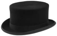 Шляпа Christys, шерсть, подкладка, размер 61, черный