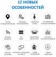 Самый маленький GPS трекер GF11 / Мини-трекер / 2 месяца работы без подзарядки / карманный GPS