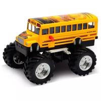 Монстр-трак Welly School Bus Big Wheel Monster, 47006S 1:34, 13 см
