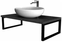 Столешница в ванную под раковину 1Marka GRUNGE LOFT 70 см Подвесная цвет Бетон темно-серый Ц0000015935