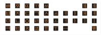 Корейский набор мини наклеек на клавиатуру, корейские символы, наклейки букв 5x5 мм