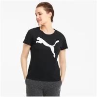 Футболка, PUMA RTG Logo Tee, Женская, размер XS; Black-cat