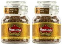 Кофе растворимый Moccona Continental Gold сублимированный, стеклянная банка, 2 уп. по 47.5 г