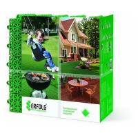 Покрытие модульное ERFOLG Home & Garden 33x33 см, зеленый