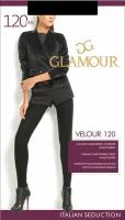 Колготки Glamour Велюр, 120 den, размер 4, черный