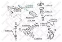 Тяга рулевая Toyota Yaris NLP10/SCP10 01-03, 5598042SX STELLOX 55-98042-SX