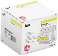 Автоматический выключатель IEK ВА 47-150 (D) 15kA 125 А