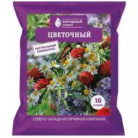 Торфогрунт Народный грунт цветочный, 10 л, 3.15 кг