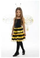 Карнавалия Чудес Карнавальный костюм «Пчёлка», юбка, обруч, крылья, рост 122-128 см