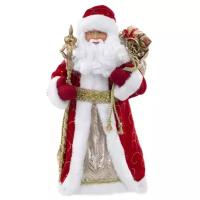 Декоративная кукла феникс презент Дед Мороз в красном костюме 31,5 см